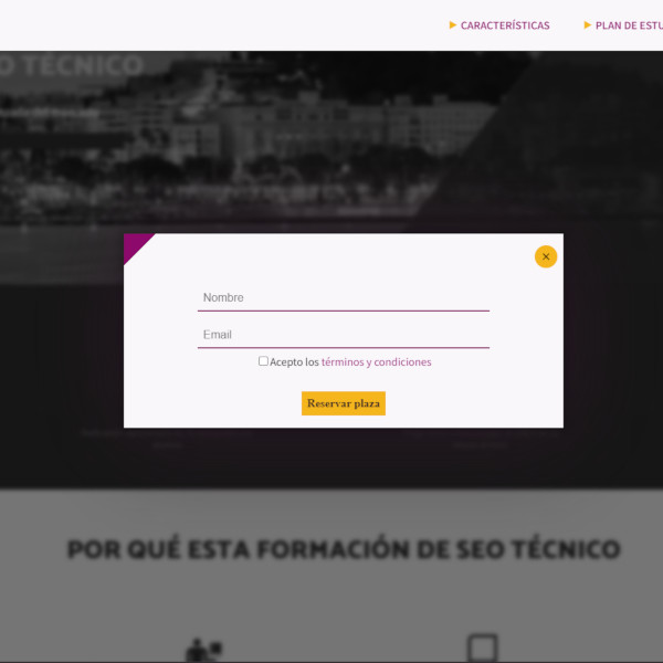 Se abre la reserva de matricula del máster de SEO